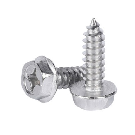 Hexagon flange self-tapping screws Cross slot self-tapping screws with cushion self-tapping wood screws